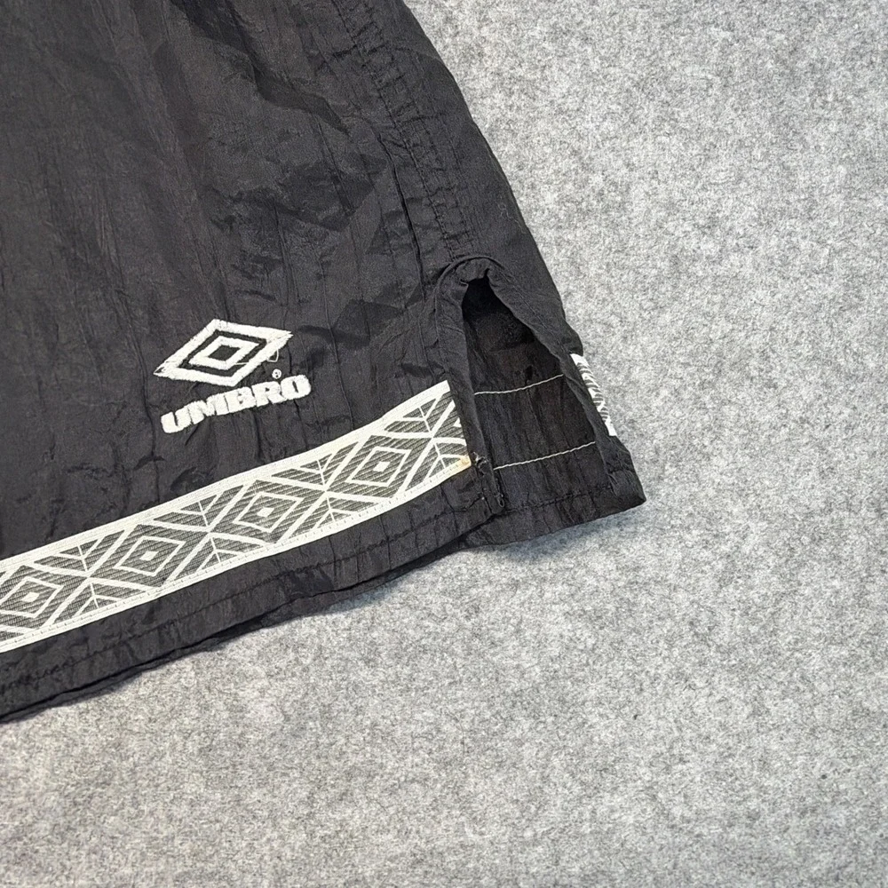 Vintage 90s Umbro Soccer Shorts Adult XL Black Made In USA